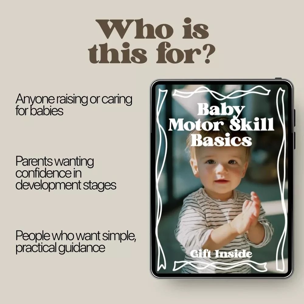 Baby Motor Skill Basics – Complete Baby Motor Skill Basics eBook for Parents, Month-by-Month Development Guide, Gross & Fine Motor Skills, Printable Activities & Checklists