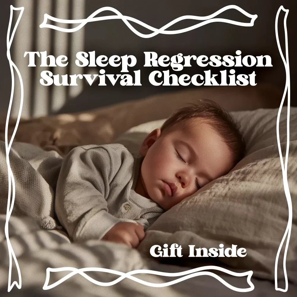 The Sleep Regression Survival Checklist | Gentle sleep regression calming tips for overtired babies & exhausted parents | Instant Digital Download