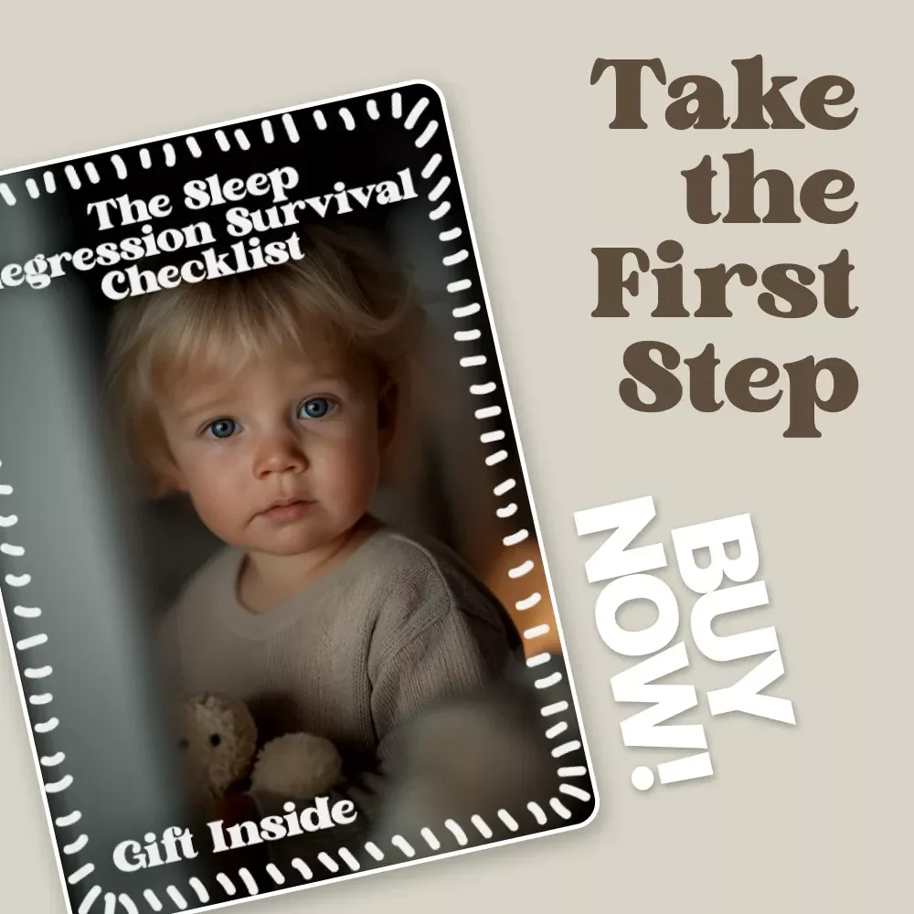 The Sleep Regression Survival Checklist | Gentle sleep regression calming tips for overtired babies & exhausted parents | Instant Digital Download