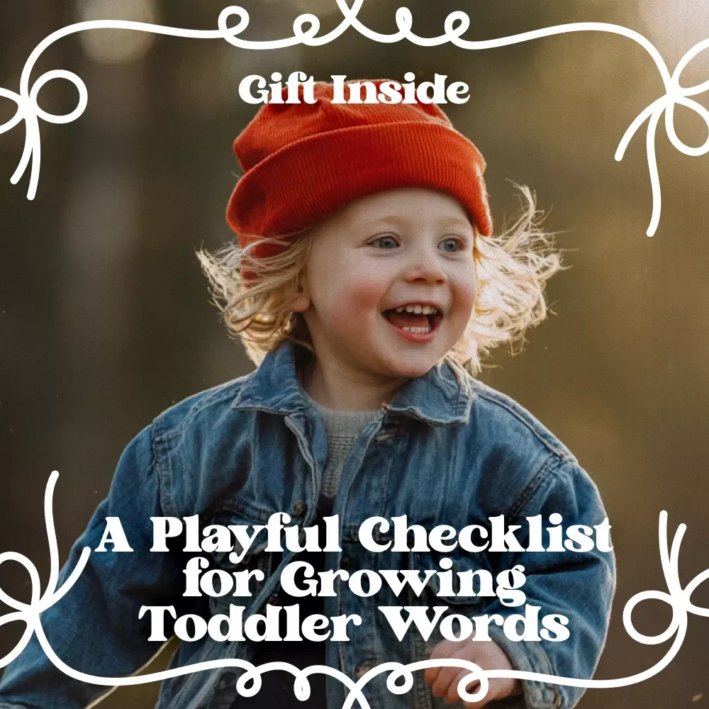 A Playful Checklist for Growing Toddler Words | Toddler Language Building Ideas | Digital Download for Parents & Caregivers