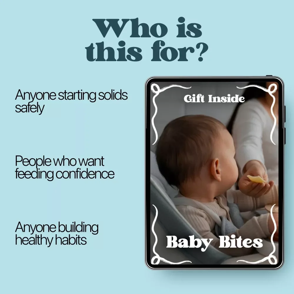 Baby Bites | First Foods Checklist for Infants | First Foods for Babies List | Printable & Digital Download