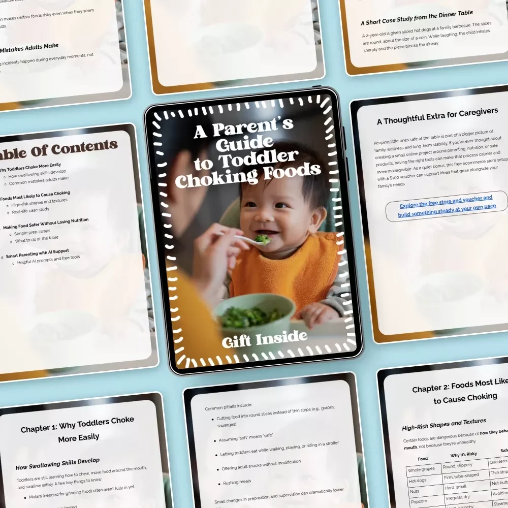 A Parent’s Guide to Toddler Choking Foods – Safety-Focused Feeding Guide for Parents | Foods That Cause Toddler Choking | Digital Download
