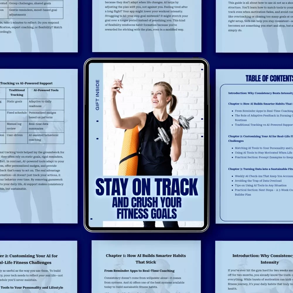 Stay on Track and Crush Your Fitness Goals | AI Fitness Guide, Smart Habit Builder eBook, Consistency Over Intensity Digital Download