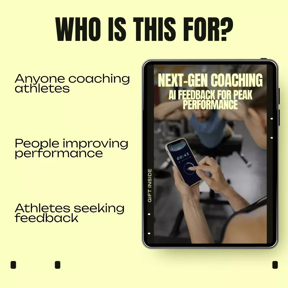 Next-Gen Coaching: AI Feedback for Peak Performance | Ebook Guide to ai technique feedback for Coaches & Athletes | Smart Training, Data-Driven Results