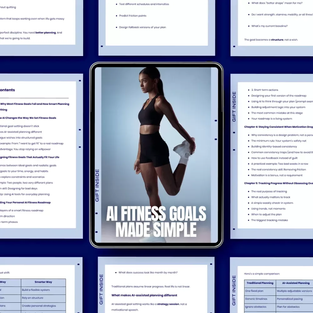 AI Fitness Goals Made Simple: Smart Guide to ai fitness goal setting, Build Consistent Workouts, Create a Personalized Fitness System That Actually Fits Your Life