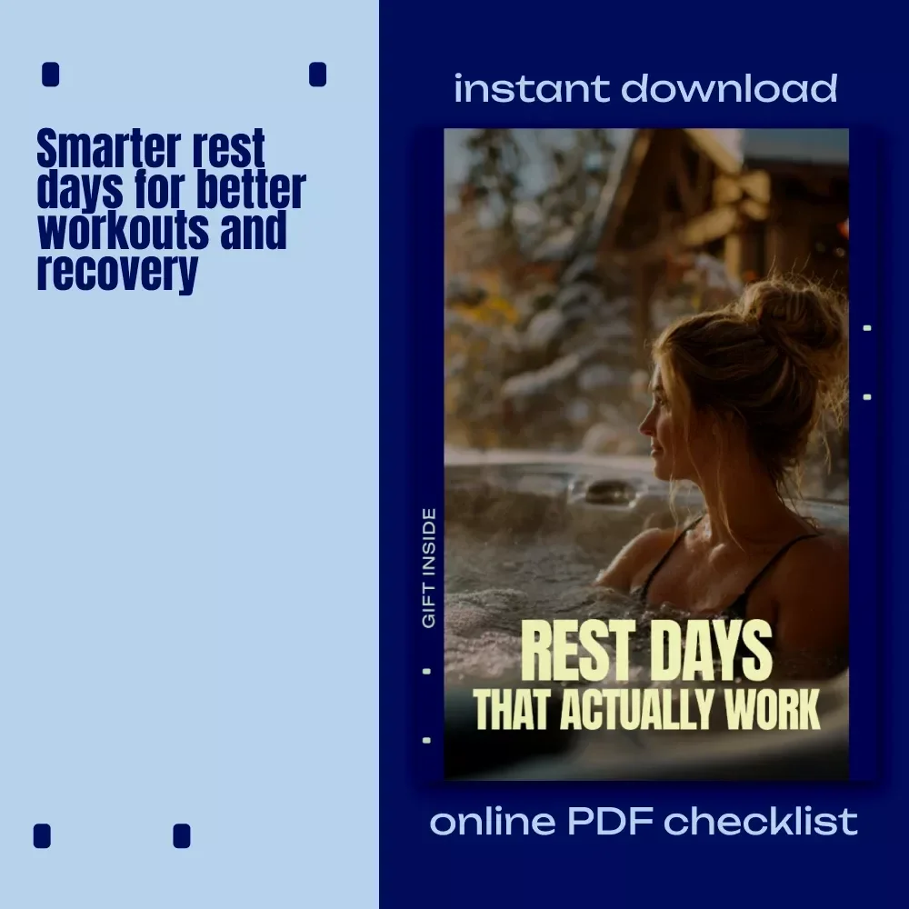 Rest Days That Actually Work – Fitness Recovery Guide, Smart Rest Day Planning, Workout Recovery eBook, Active Recovery & Training Balance Digital Download