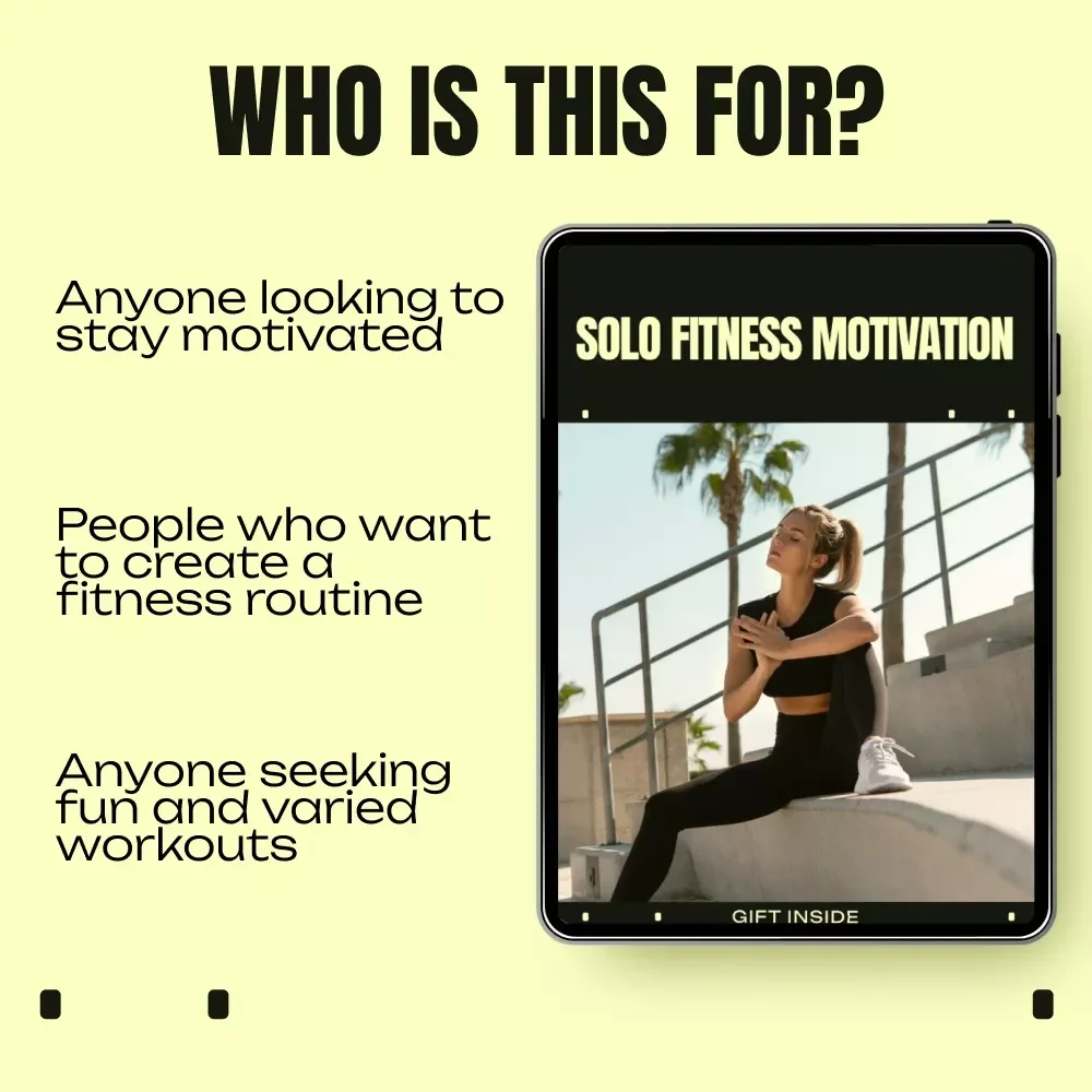 Solo Fitness Motivation Guide – Digital Download, Fitness eBook, Solo Training Checklist