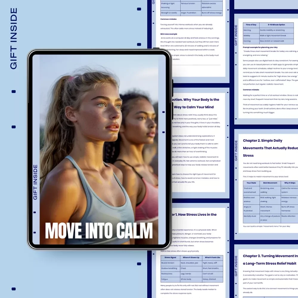 Move Into Calm – A Simple Guide to Movement for Stress Relief, Daily Body-Based Calm, and Lasting Emotional Balance