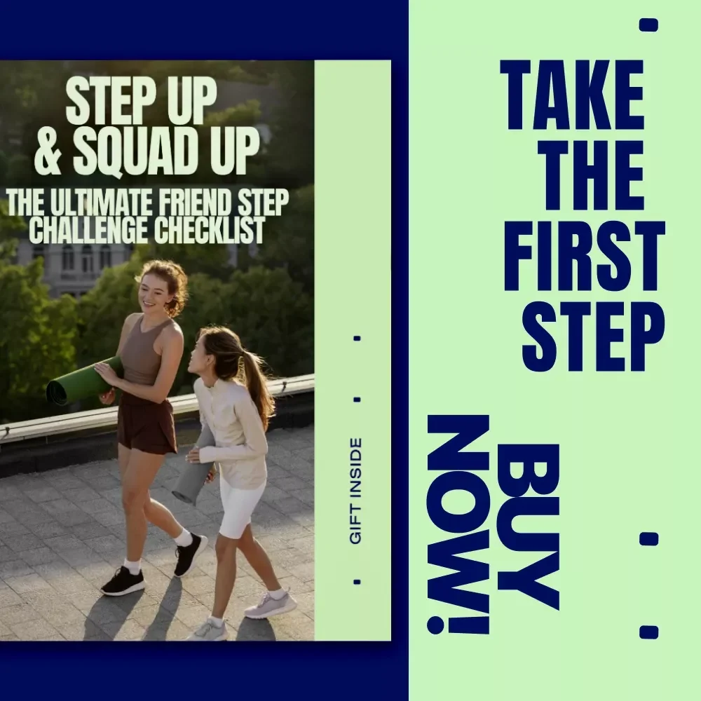 The Ultimate Friend Step Challenge Checklist | Fun Fitness Walking Game | Step Challenges with Friends Printable