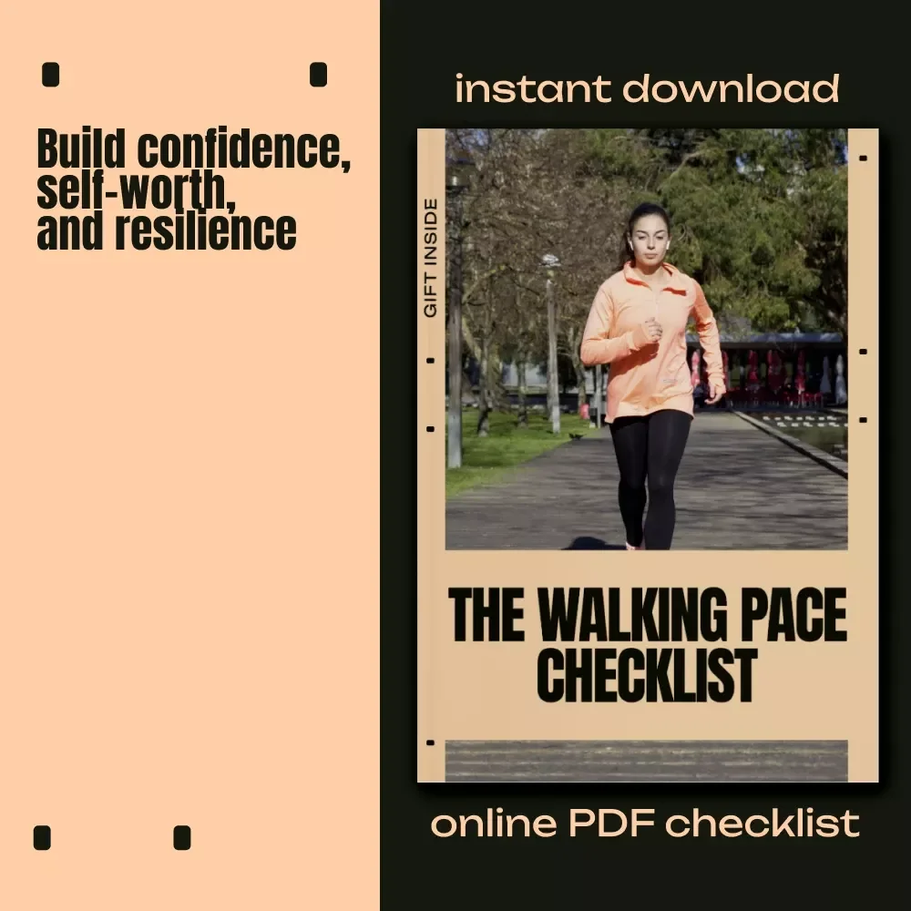 The Walking Pace Checklist | Walking Pace for Fat Loss Guide | Brisk Walking Steps, Interval Walking, Fat Burn Routine Checklist