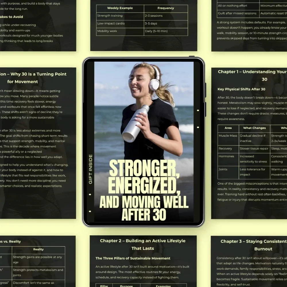 Stronger, Energized, and Moving Well After 30 | Digital Guide for an Active Lifestyle After 30 | Sustainable Movement & Long-Term Strength