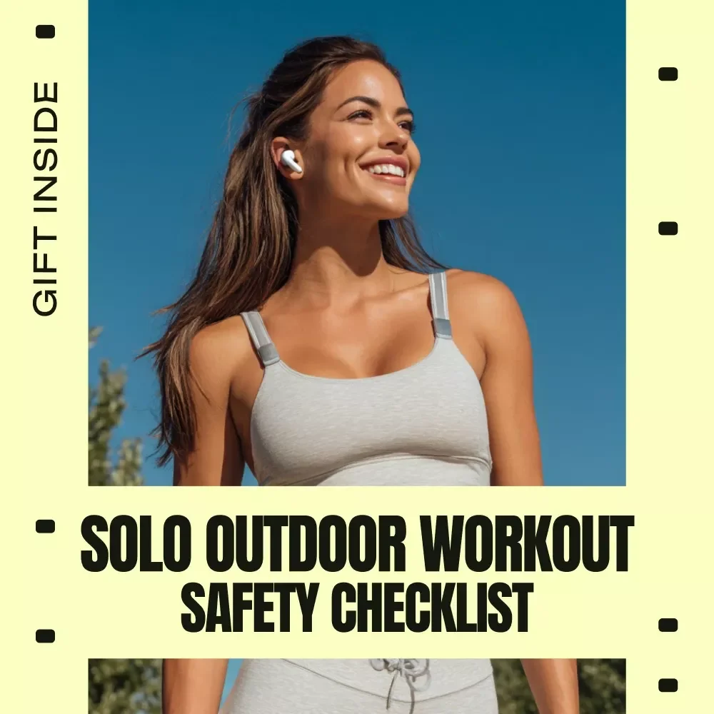 Solo Outdoor Workout Safety Checklist | Solo Outdoor Workout Safety Guide for Confident Training | Digital Download Checklist
