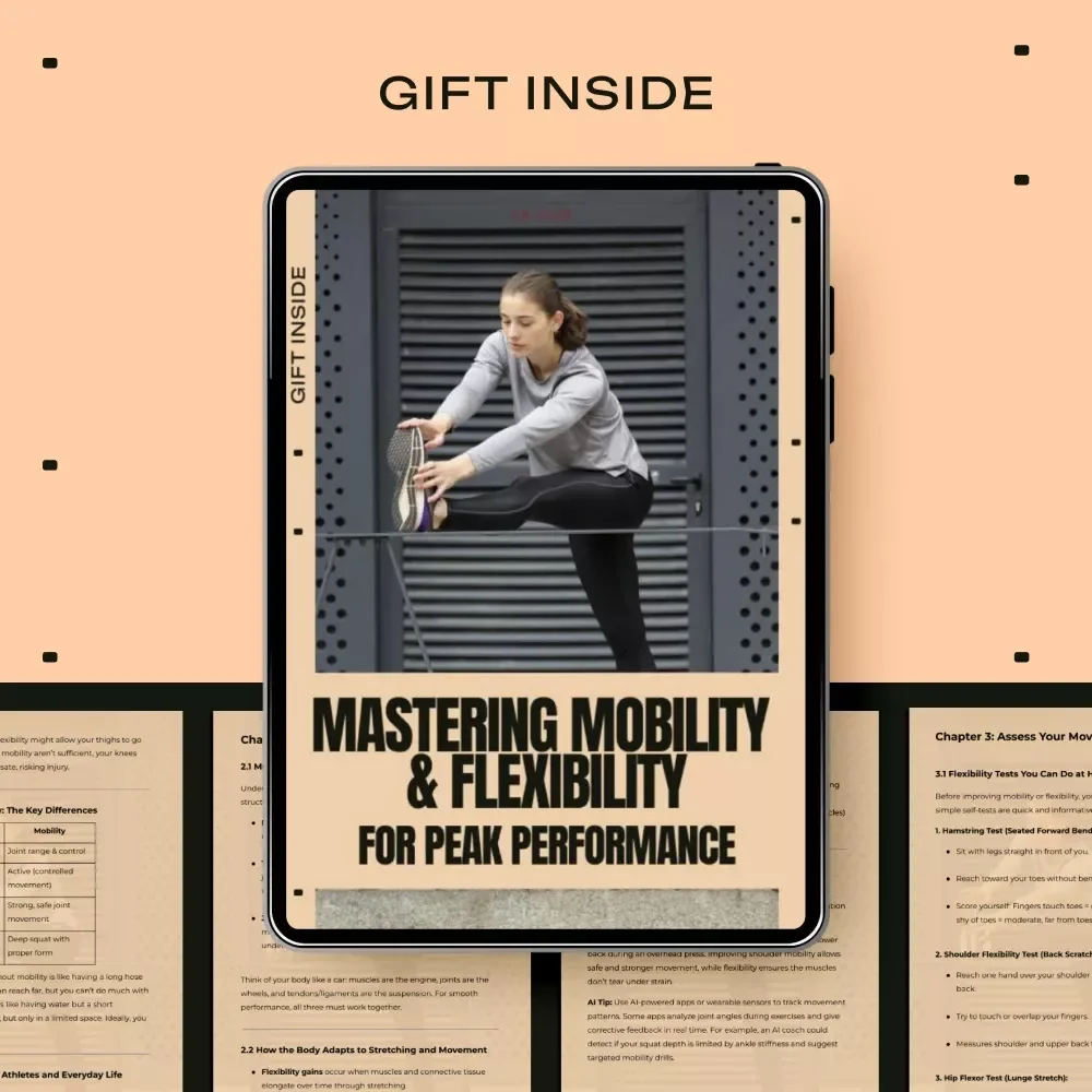 Mastering Mobility & Flexibility for Peak Performance – Athlete & Everyday Movement eBook | Mobility vs Flexibility Guide for Strength, Recovery & Injury Prevention