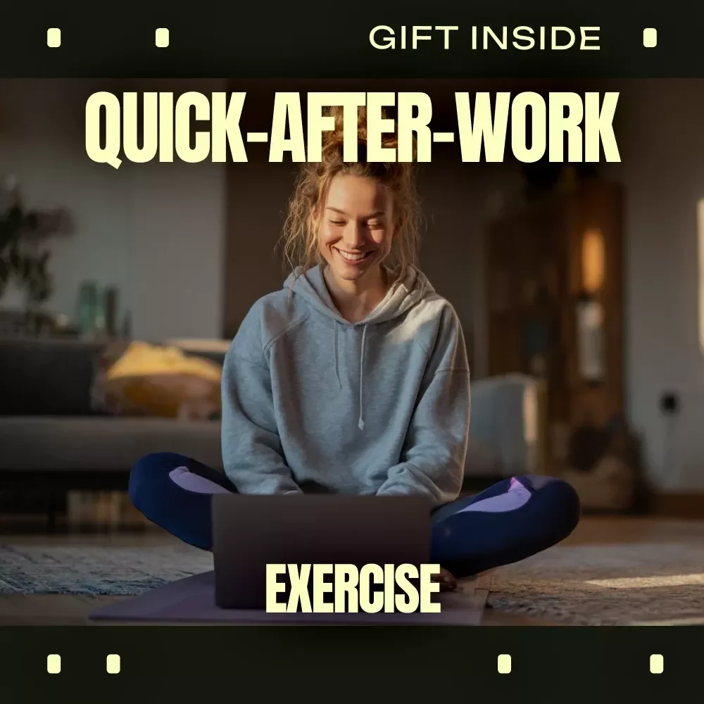 Your Quick-After-Work Exercise Checklist | Simple Exercise After Long Workday Routine, Printable Fitness Checklist for Busy Professionals