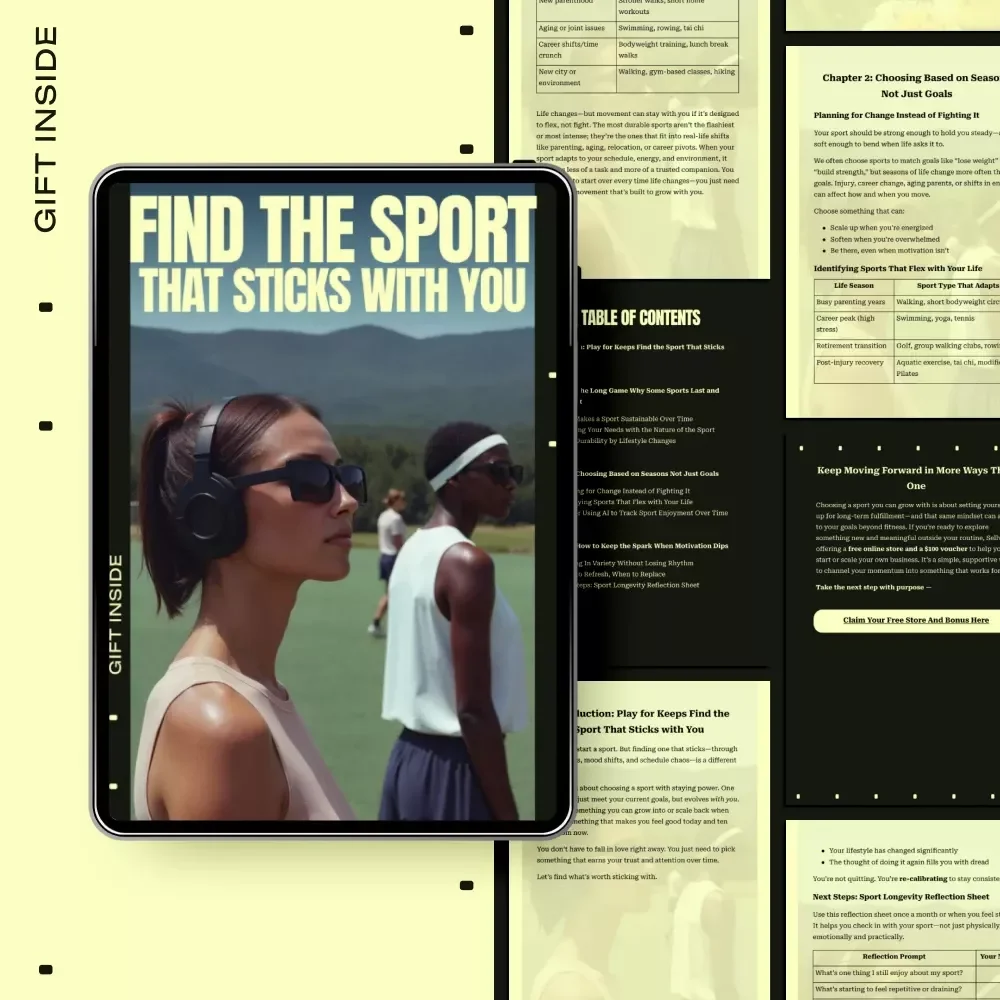 Find the Sport That Sticks with You – Practical Guide on how to choose a sport long term, Build Sustainable Motivation & Enjoy Movement for Life