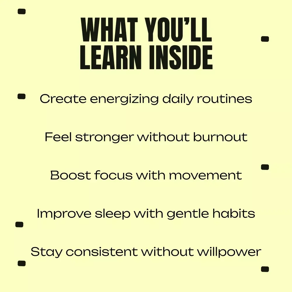 Build a Life That Feels Strong Energized and Free | Active Lifestyle Daily Routine eBook for Sustainable Energy & Simple Movement Habits