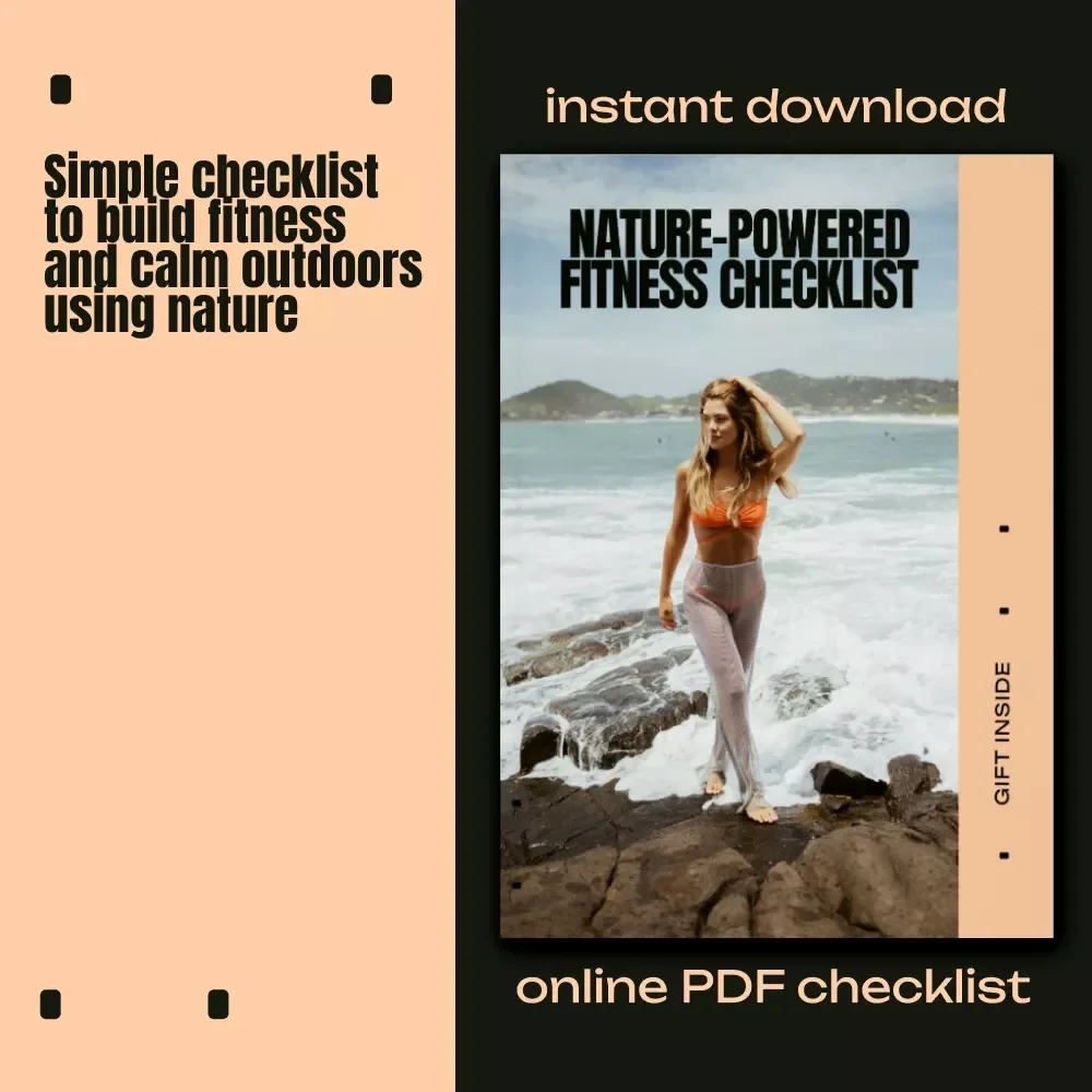 Nature-Powered Fitness Checklist – Outdoor Workout Planner & Daily Habit Tracker for Nature Based Fitness Benefits