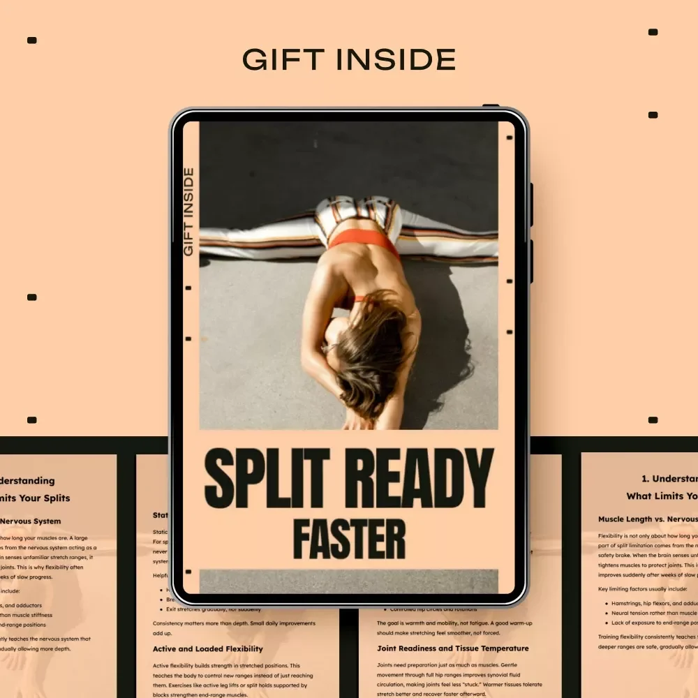 Split Ready, Faster: Ultimate eBook to Increase Flexibility for Splits – Step-by-Step Guide, Stretching Techniques & Personalized AI Prompts