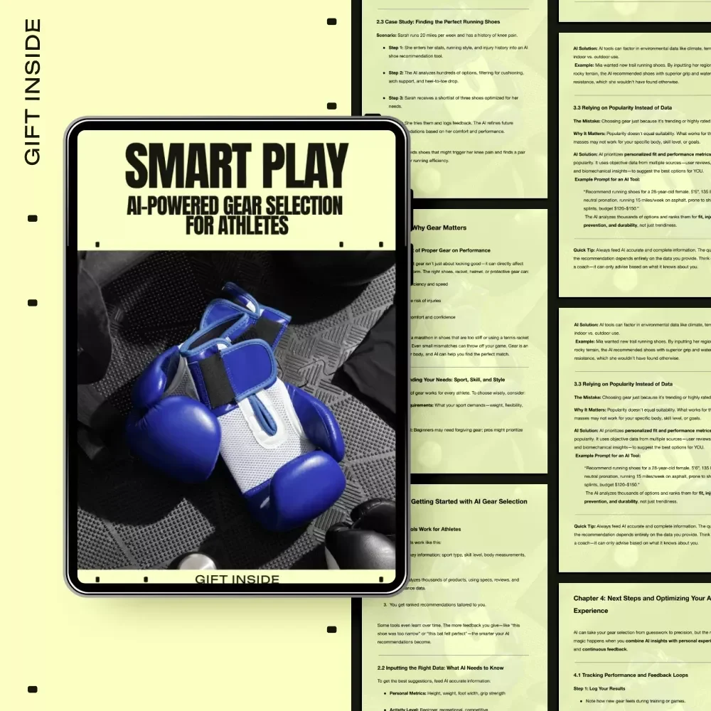 Smart Play: AI-Powered Gear Selection for Athletes | Data-Driven Sports Gear Guide | ai gear selection help