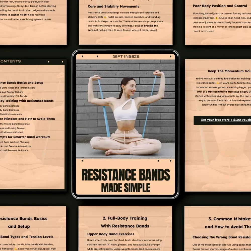 Resistance Bands Made Simple: The Ultimate Guide on How to Workout with Resistance Bands for Full-Body Strength, Core Stability, and Smarter Workouts