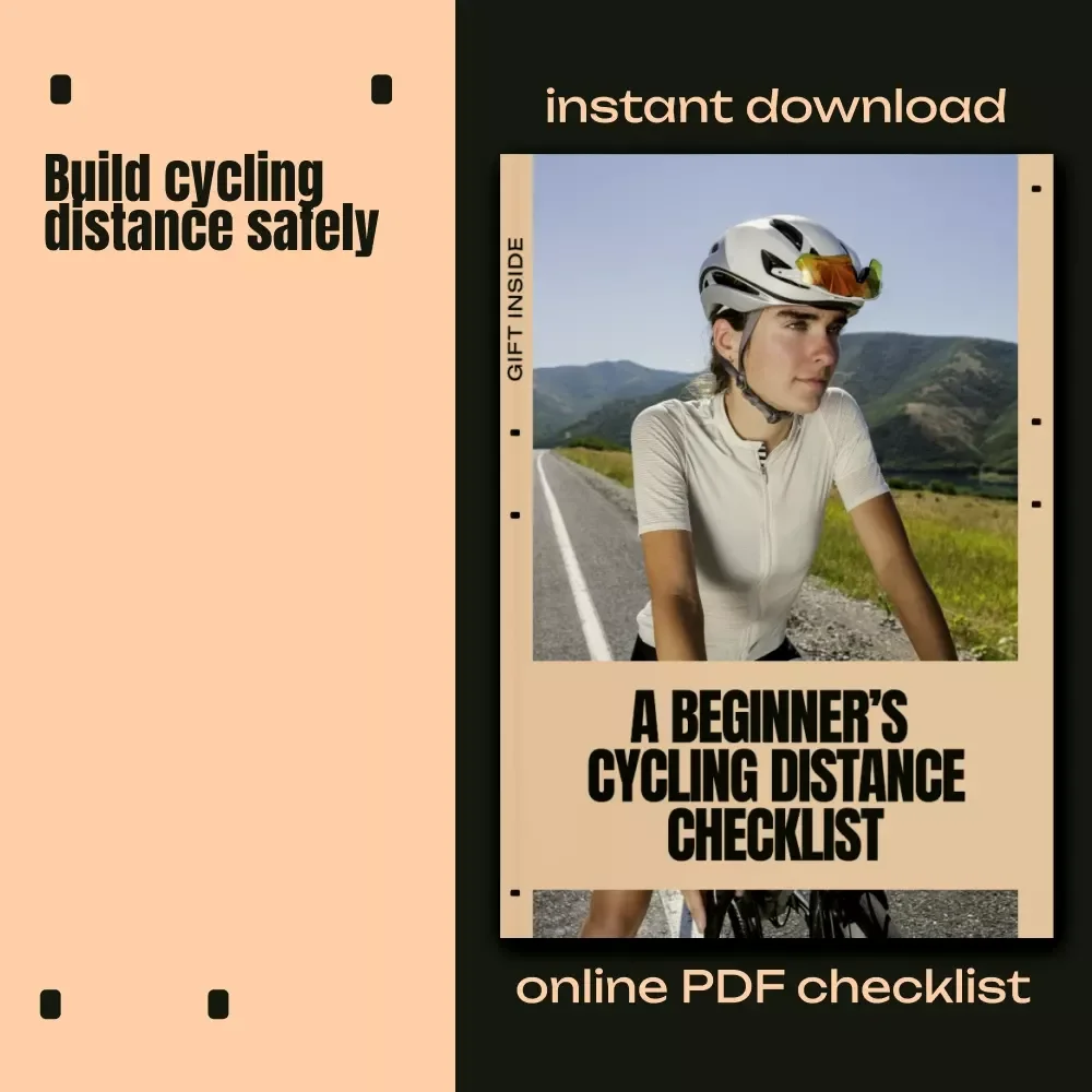 A Beginner’s Cycling Distance Checklist | Cycling Distance for Beginners Digital Download | Easy Ride Planning Checklist