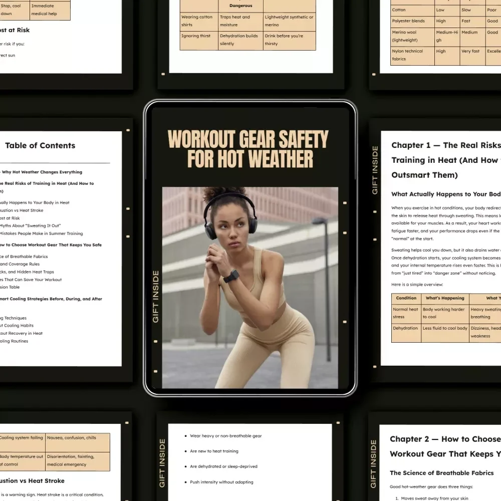 Workout Gear Safety for Hot Weather | Summer Training Safety eBook, Smart Fitness Gear Guide, Heat-Safe Workout Planning, Digital Download