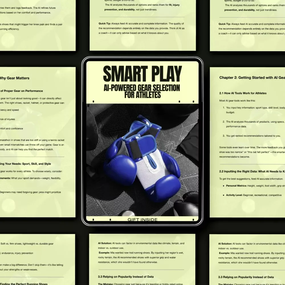 Smart Play: AI-Powered Gear Selection for Athletes | Data-Driven Sports Gear Guide | ai gear selection help