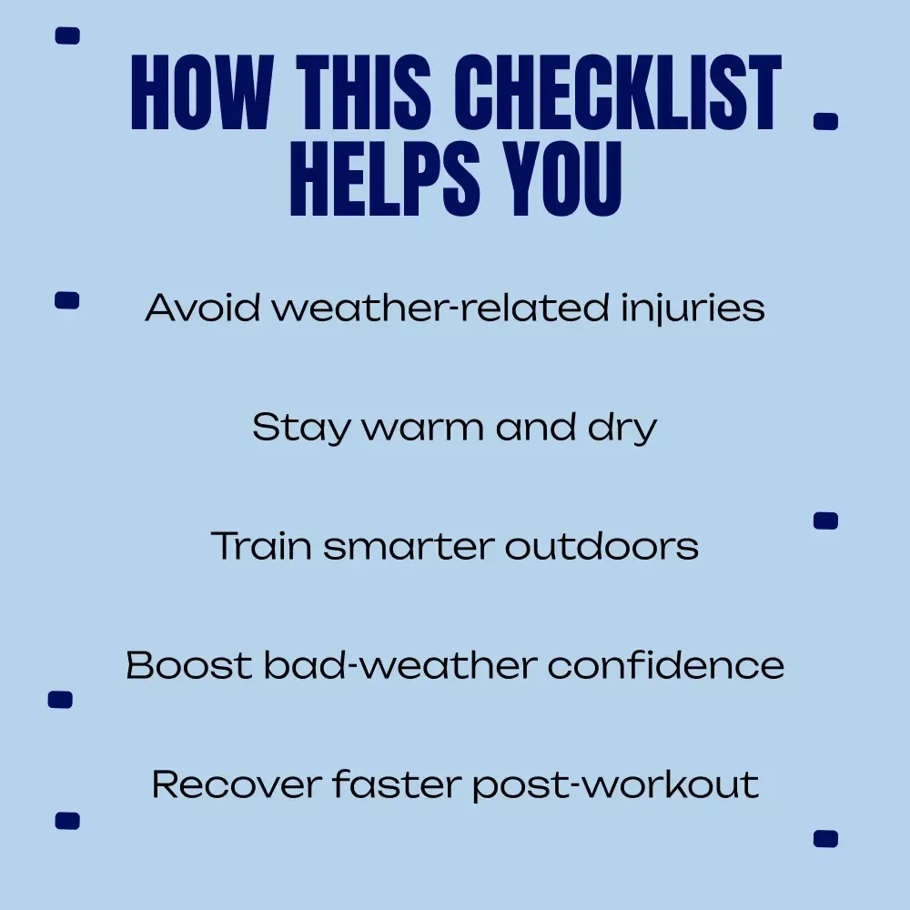 Wind & Rain Workout Survival Checklist | Outdoor Fitness Safety Guide | Smart Training for Stormy Conditions