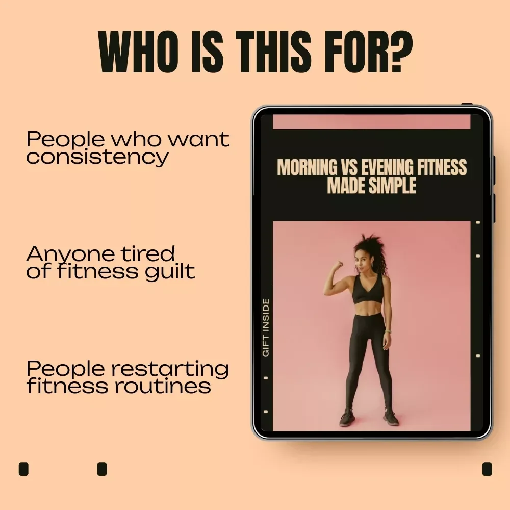 Morning vs Evening Fitness Made Simple | Ebook Guide to Morning vs Evening Workouts, Find Your Best Workout Time, Build a Routine That Sticks