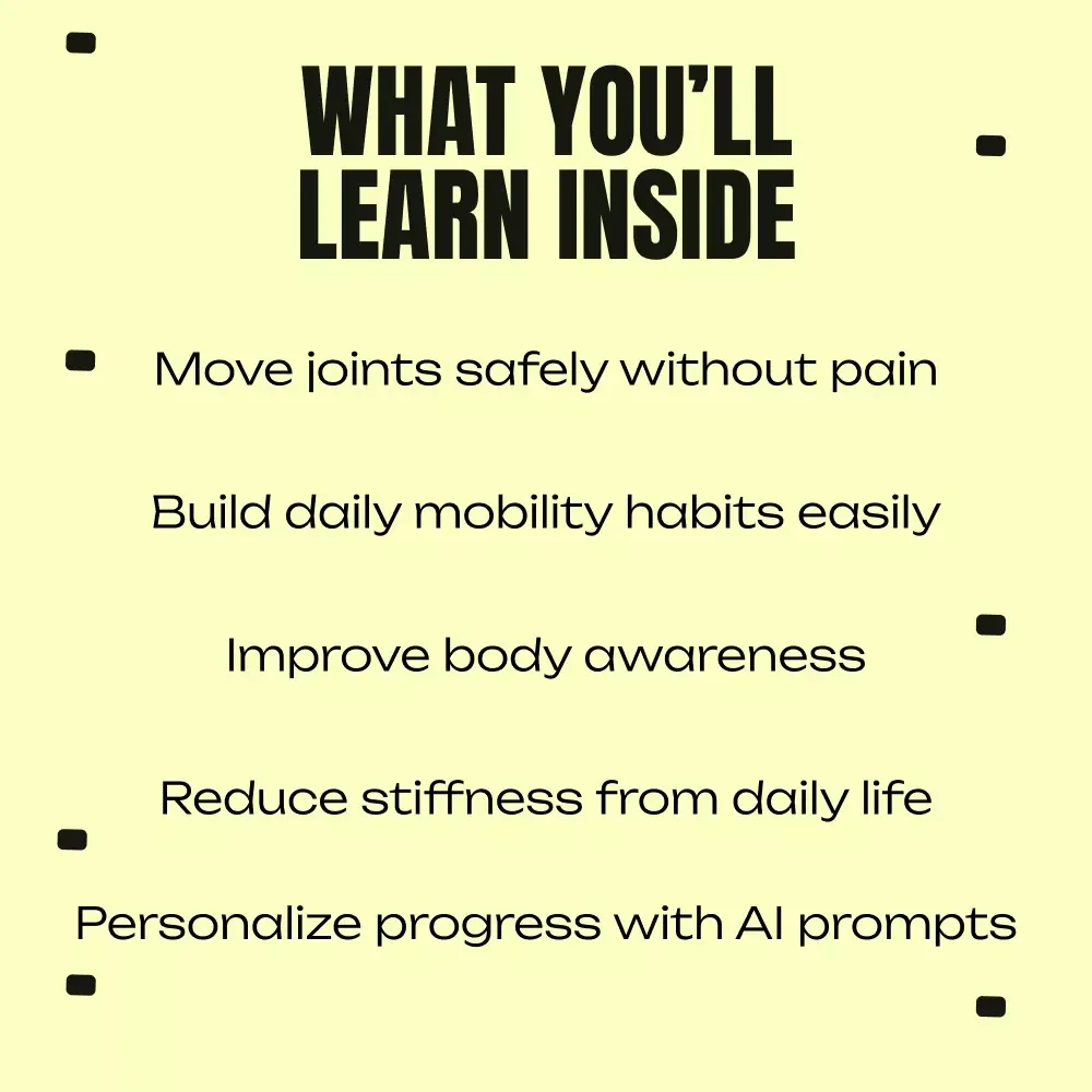 Move Better, Feel Freer – Beginner Mobility Guide eBook, Daily Mobility Exercises, Pain-Free Movement & Flexibility Digital Download
