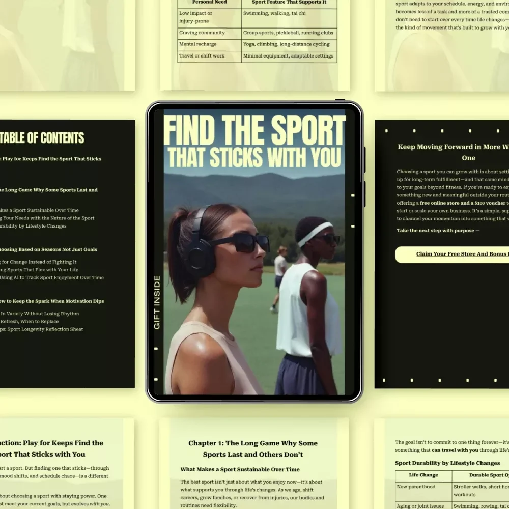 Find the Sport That Sticks with You – Practical Guide on how to choose a sport long term, Build Sustainable Motivation & Enjoy Movement for Life
