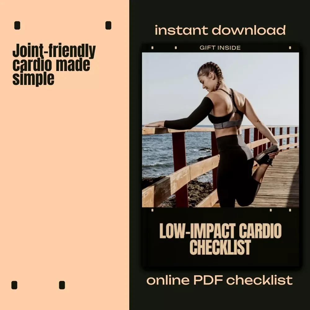 Low-Impact Cardio Checklist | Simple Low Impact Cardio Options for Joint-Friendly Fitness, Home Workouts & Sustainable Movement