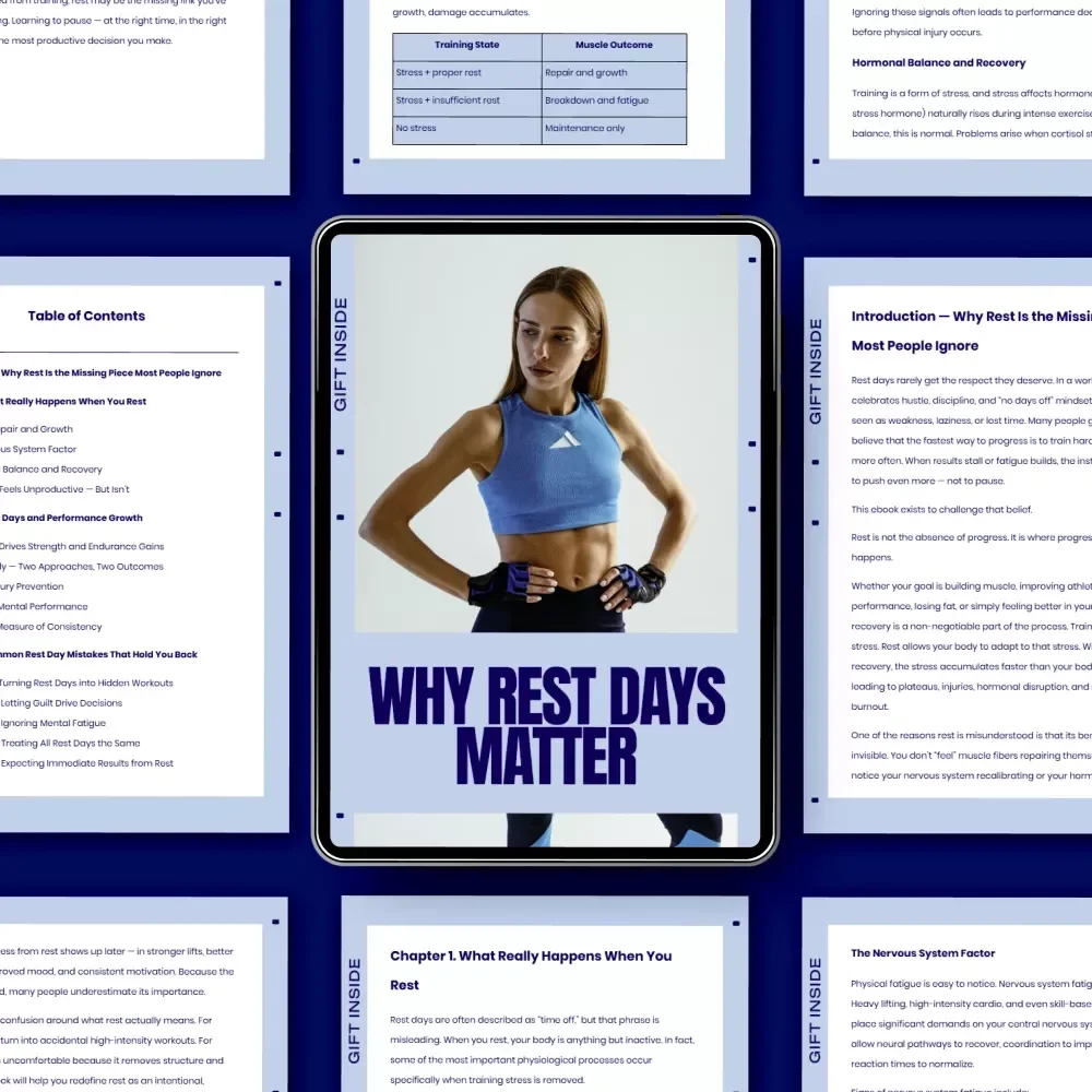 Why Rest Days Matter – Fitness Recovery eBook on Rest Days Importance, Smarter Training, Performance Growth & Sustainable Progress