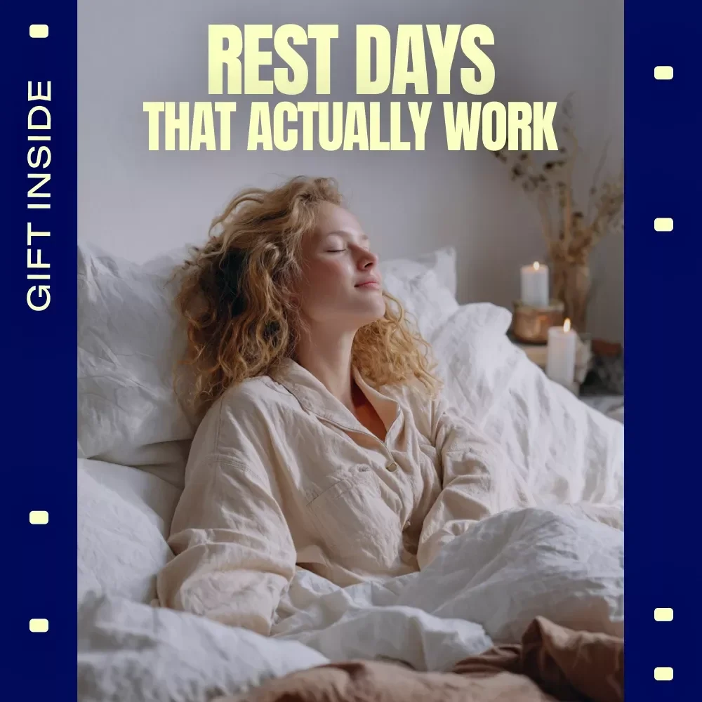 Rest Days That Actually Work – Fitness Recovery Guide, Smart Rest Day Planning, Workout Recovery eBook, Active Recovery & Training Balance Digital Download