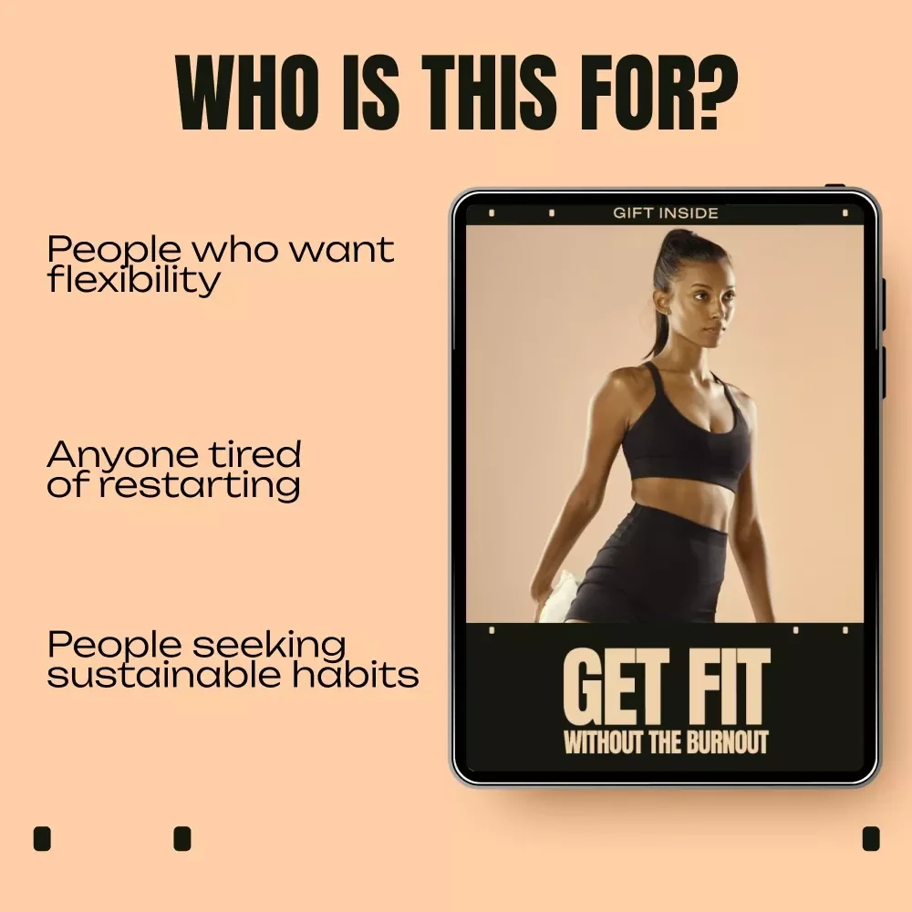 Get Fit Without the Burnout | Work Life Fitness Balance eBook for Busy Professionals, Sustainable Fitness Guide & Real-Life Routine System