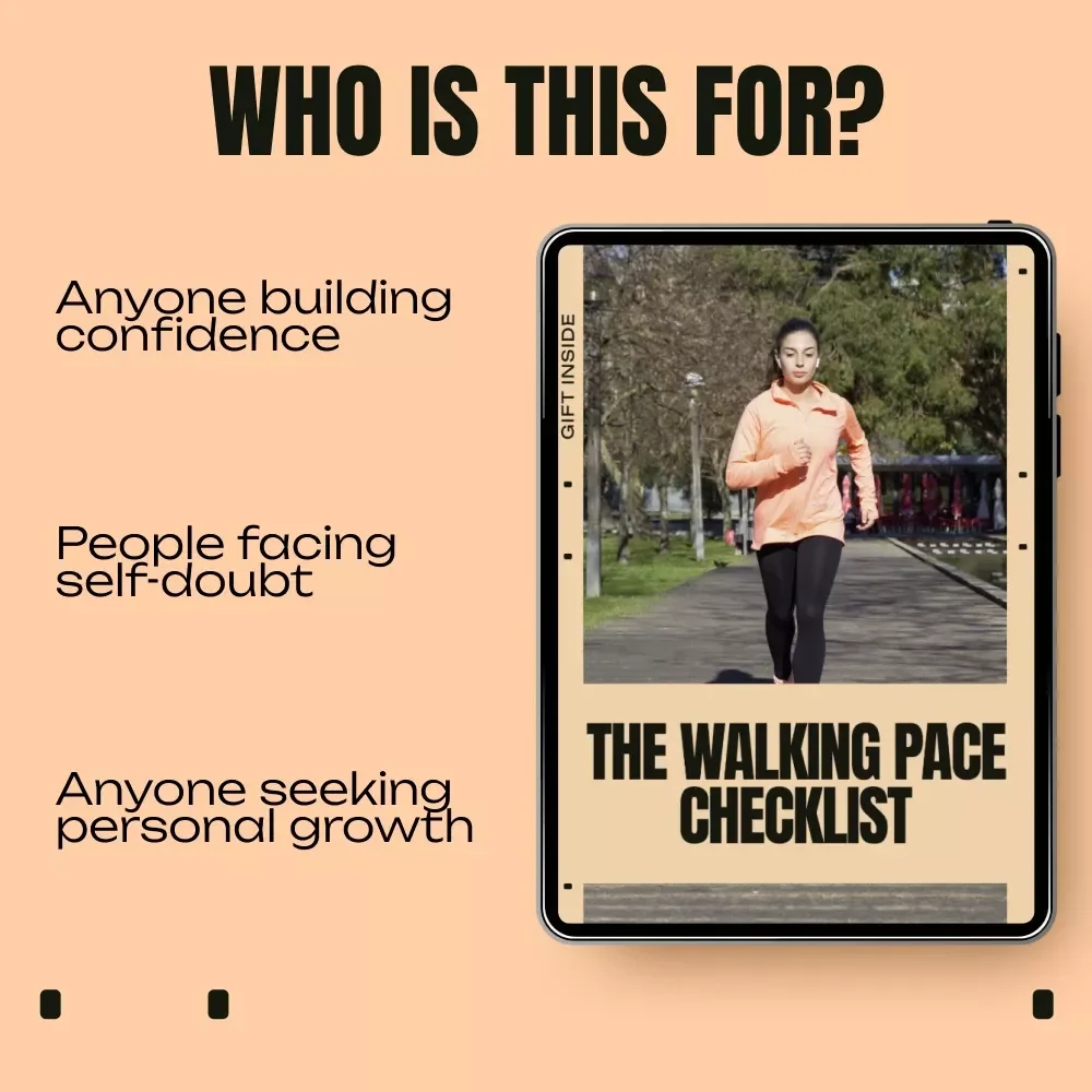 The Walking Pace Checklist | Walking Pace for Fat Loss Guide | Brisk Walking Steps, Interval Walking, Fat Burn Routine Checklist