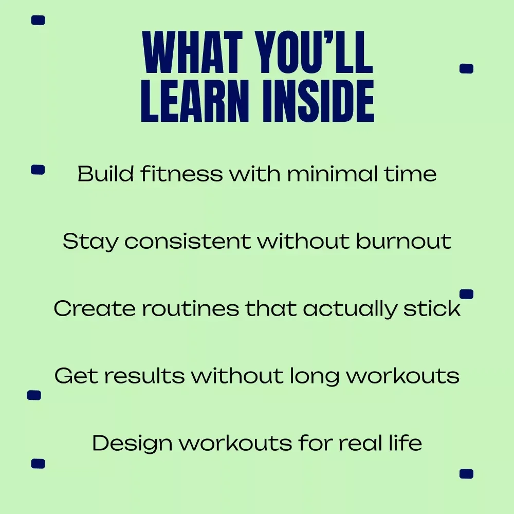 Small Moves Big Results | Short Workouts That Work eBook for Busy People, 10–20 Minute Fitness Guide, Sustainable Home Workout System