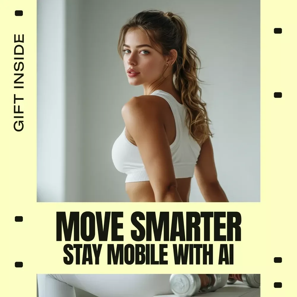 Move Smarter, Stay Mobile With AI | AI Mobility Guide, Personalized Mobility Routine eBook, Digital Download for Flexibility, Pain Relief & Daily Movement