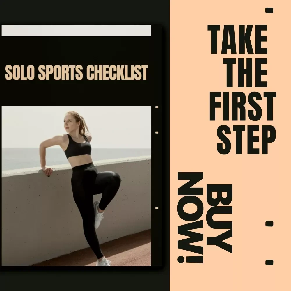 Solo Sports Checklist – Digital Download Checklist for Sports You Can Do Alone, At-Home & Outdoor Fitness Guide