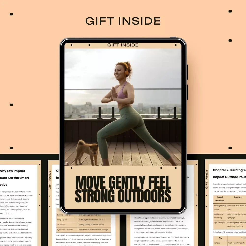 Move Gently Feel Strong Outdoors – A Practical Guide to Low Impact Outdoor Workouts for Sustainable Strength, Consistency & Confidence