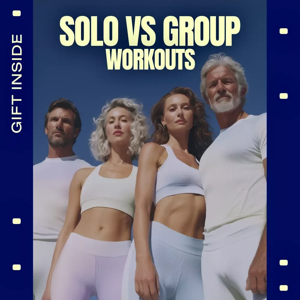 The Ultimate Guide to Solo vs Group Workouts | Fitness eBook for Choosing Between Solo Workouts vs Group Workouts, Motivation, Hybrid Training & Personal Growth