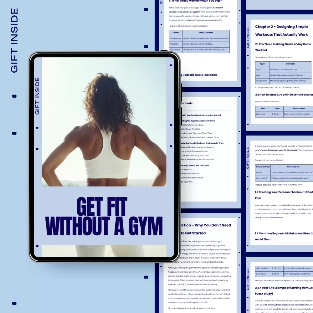 Get Fit Without a Gym – Simple Home Workout Guide for Beginners | Learn how to start workouts without gym
