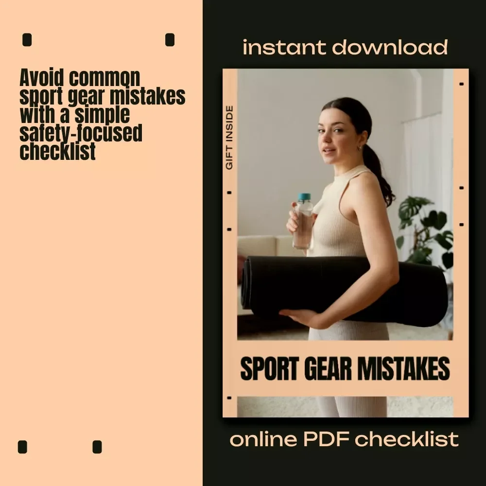 Sport Gear Mistakes Checklist | Digital Download for Athletes & Fitness Lovers | Smart Sports Equipment Guide