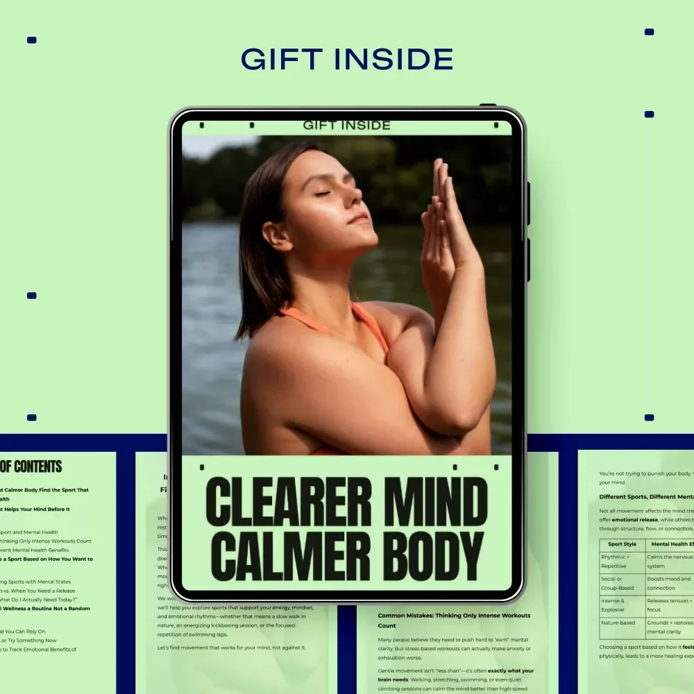 Clearer Mind Calmer Body Guide: How to Choose a Sport for Mental Health | Digital Download eBook