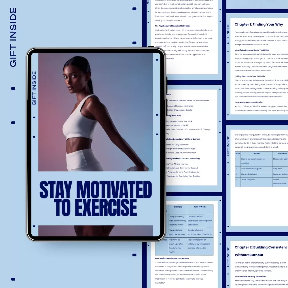 Stay Motivated to Exercise Guide | how to stay motivated to exercise, Fitness Motivation Psychology, Consistency Without Burnout