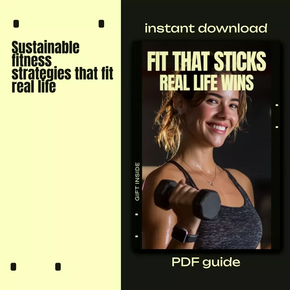 Fit That Sticks, Real Life Wins – Realistic Fitness Guide for Busy Life, Consistency, Strength Training, Cardio, Recovery & AI-Supported Workout Planning