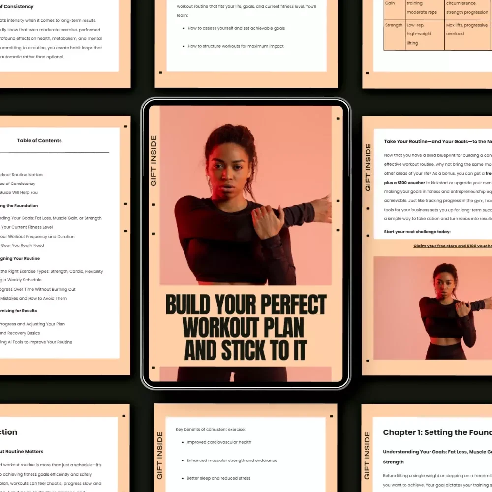 Build Your Perfect Workout Plan and Stick to It – A Practical Guide on how to build a workout routine for Lasting Results
