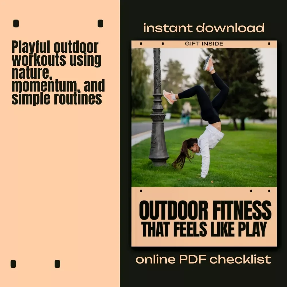Outdoor Fitness That Feels Like Play | Easy Checklist for Fun fitness activities outdoors | Digital Download