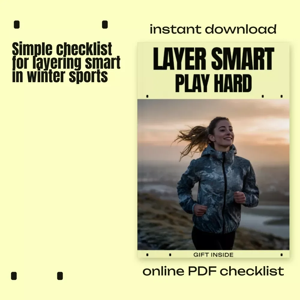 Layer Smart, Play Hard | Winter Sports Layering Checklist | How to Layer Clothes for Winter Sports | Digital Download