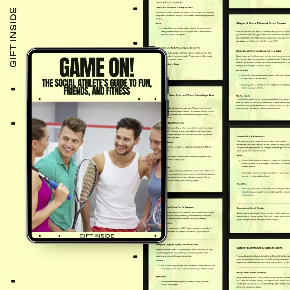 Game On! The Social Athlete’s Guide to Fun, Friends, and Fitness | Ebook on the Best Sports for Social People, Team Sports, Group Fitness & Active Friendships